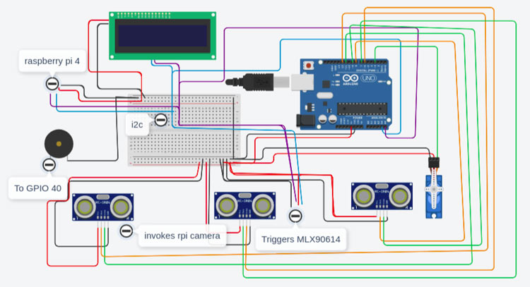 Attendance System Circuit Diagram