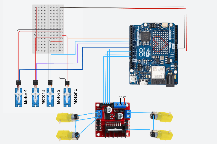 Schematics of Smart delivery BOT Schematics of Smart delivery BOT