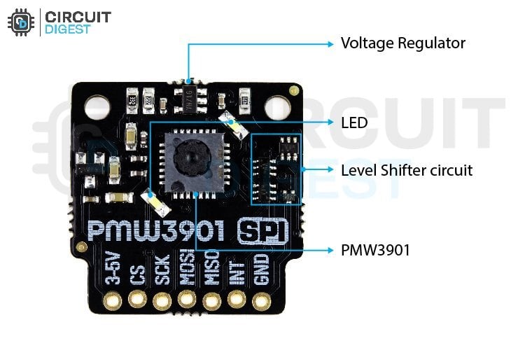 PMW3901 Sensor Module Parts Marking