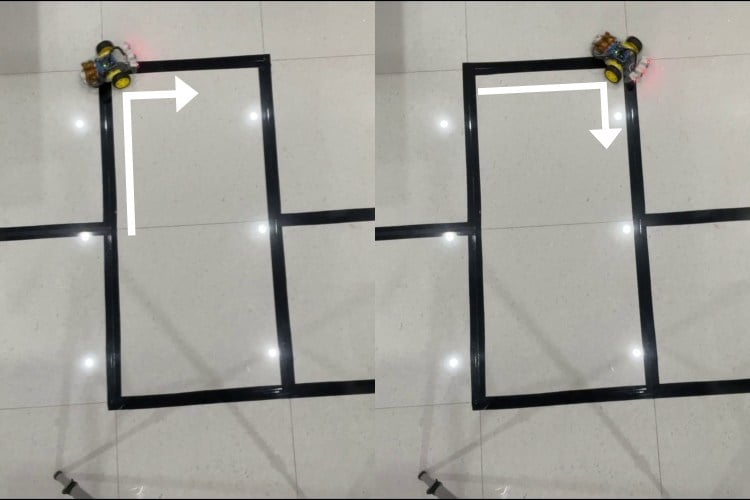 Robot Turning Around The Corners