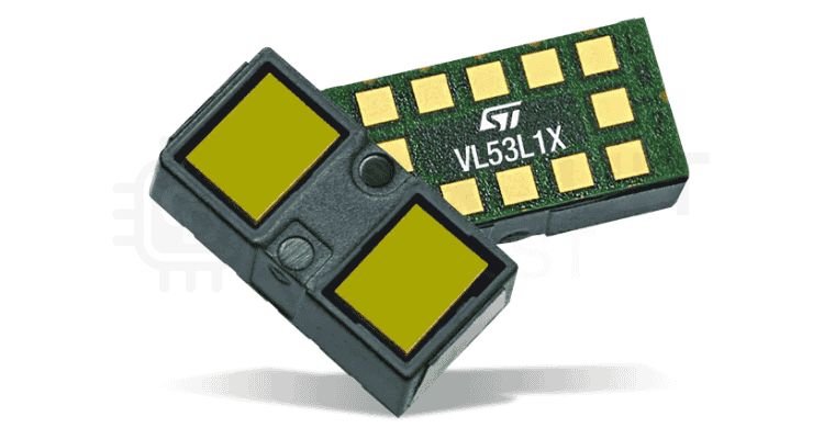 VL53L1X Time-of-Flight sensor chip for precise altitude measurement in drone height hold systems