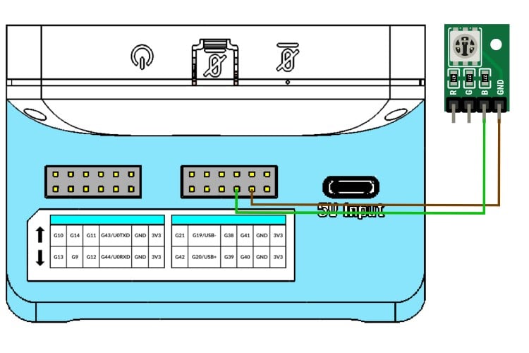 Voice Activated LED Controller with Touch Interface Using ESP32S3 Box 3 Circuit Diagram