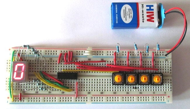 Driving a 7-Segment Display using a BCD to 7 Segment Driver IC 4511 Driving a 7-Segment Display using a BCD to 7 Segment Driver IC 4511