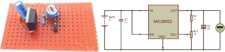 High Current Low Dropout Voltage Regulator Circuit using MIC29302 High Current Low Dropout Voltage regulator Circuit using MIC29302