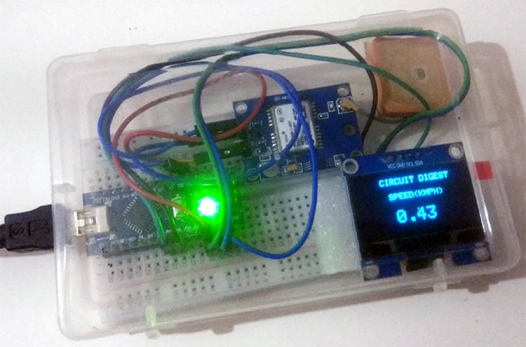 Arduino GPS speedometer using OLED Arduino GPS speedometer using OLED