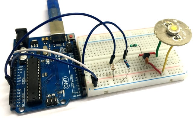 Auto Intensity Control of Power LED using Arduino Auto Intensity Control of Power LED using Arduino