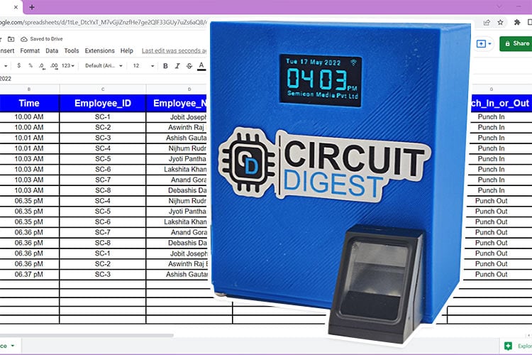 Biometric Attendance System with ESP32 and Google Sheet Biometric Attendance System using Google Sheets