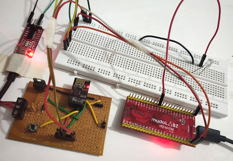 ESP8266 Interfacing with ARM7-LPC2148- Creating a Webserver to control an LED ESP8266 Interfacing with ARM7-LPC2148- Creating a Webserver to control an LED