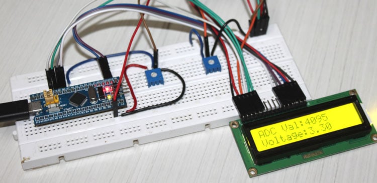 How to use ADC in STM32F103C8 - Measuring Analog Voltage using STM32 ADC How to use ADC in STM32F103C8 - Measuring Analog Voltage using STM32 ADC