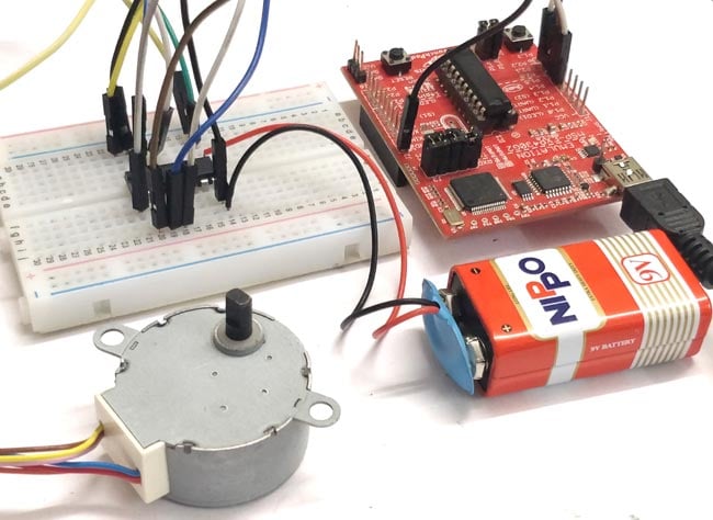 Interfacing Stepper Motor with MSP430G2