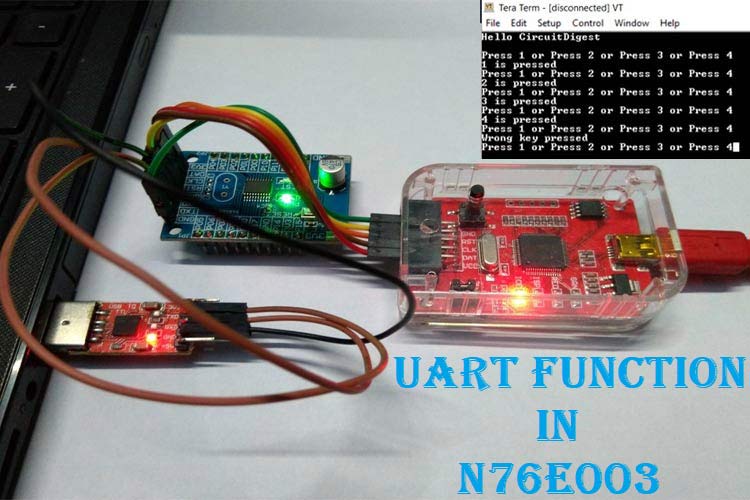 UART Communication with Nuvoton N76E003 Microcontroller UART Communication with Nuvoton N76E003 Microcontroller