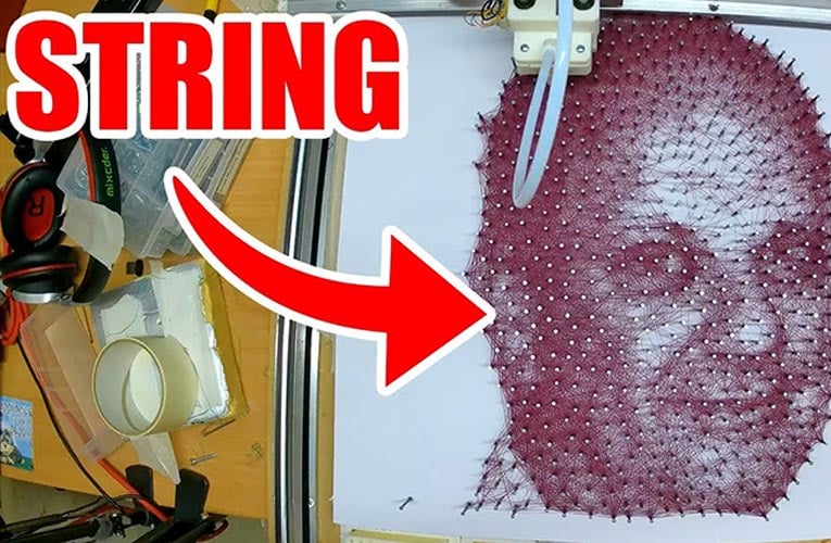 String Art using CNC Machine String Art using CNC Machine