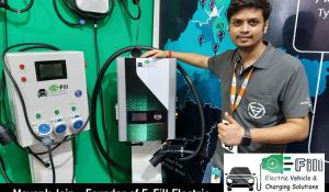 Mr. Mayank Jain, founder of E-Fill Electric