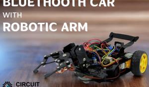 Bluetooth-Controlled Robotic Arm Car using Arduino Uno Bluetooth-Controlled Robotic Arm Car using Arduino Uno