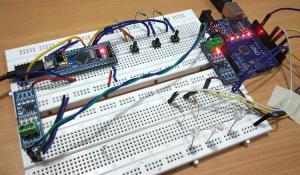 Serial Communication between STM32F103C8 and Arduino UNO using RS-485 Serial Communication between STM32F103C8 and Arduino UNO using RS-485